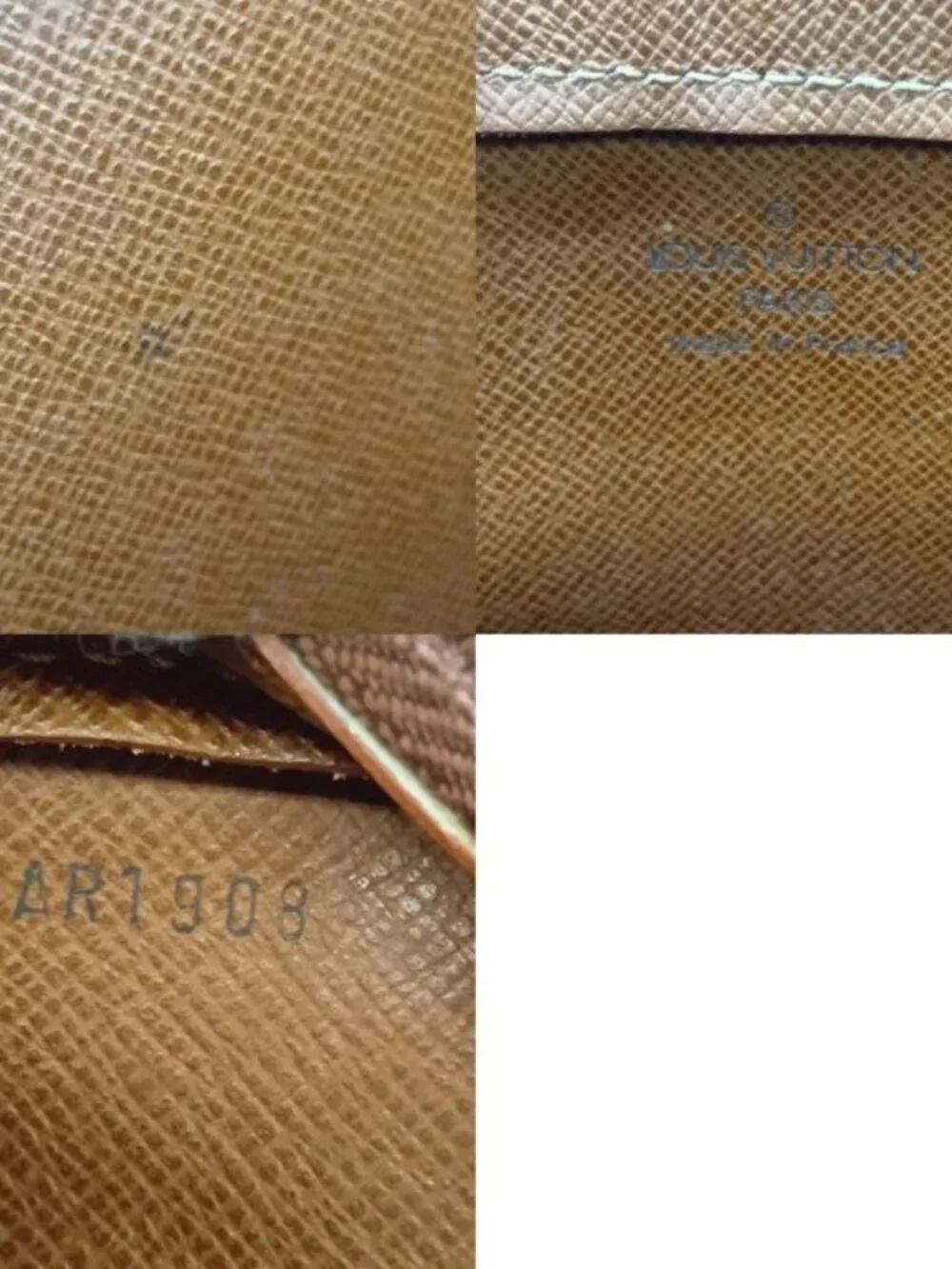 Louis Vuitton Monogram Orcee Second Bag Brown Pocket Sticky